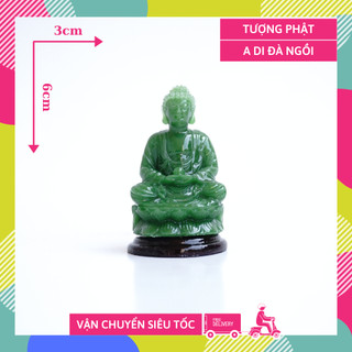 Tượng Phật A Di Đà mini đặt bàn, decor góc tu tập, trang trí tiểu cảnh đẹp - 6cm