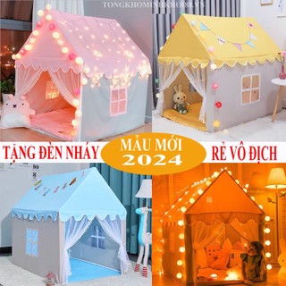 [KHUNG INOX-TẶNG ĐÈN NHÁY] Lều Công Chúa Hoàng Tử🏰Lều Cho Bé, Kích thước lớn, Chất liệu vải dù siêu bền, khung chắc chắn