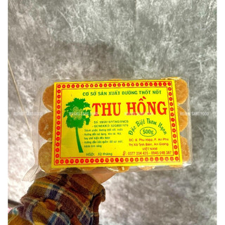Đường thốt nốt nguyên chất dạng viên nhỏ loại 1 gói 500gr hiệu thu hồng