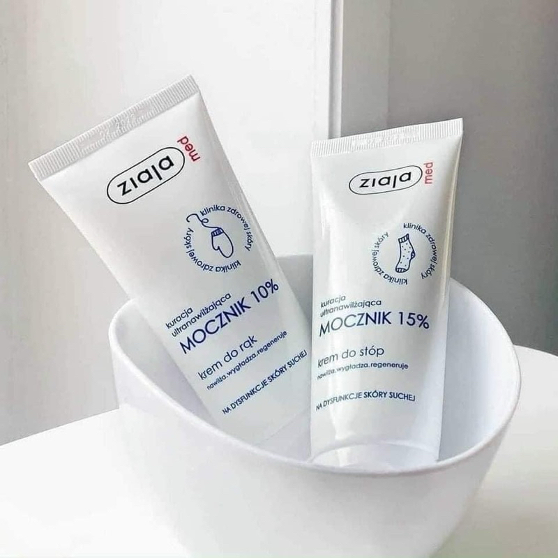 Kem dưỡng ẩm Ziaja Med Mocznik với 15% Ure chăm sóc và dưỡng ẩm cho da khô 100ML