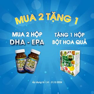 Viên uống DHA EPA Nhật Bản. Bổ não sáng mắt  Tăng cường trí não cải thiện tập trung. Hộp 120 viên