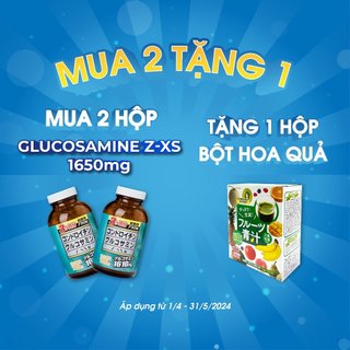 Viên uống bổ xương khớp Glucosamine Chondroitin Z-SX 720 viên (1610mg) xuất xứ Nhật Bản, nhập khẩu chính hãng