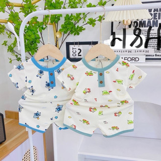 Combo 3 bộ thun tăm mát cho bé 8-15kg