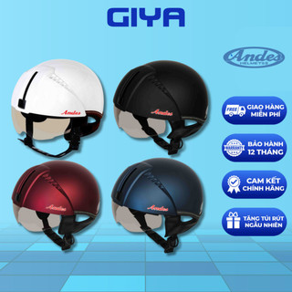 Nón bảo hiểm Andes kinh âm 181 thao được đệm lót cho nam và nữ đi xe máy