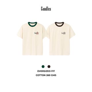 Áo thun nam nữ oversize CANDLES SPARK T-SHIRT chất liệu cotton 260 gsm hình in cao thành chính hãng