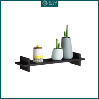 Kệ treo tường hình dấu thăng rafuni đơn giản không cần khoan tường dài 40cm - kt54