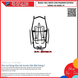 BAGA 10LI INOX CHO RAIDER/SATRIA XĂNG CƠ HOẶC FI