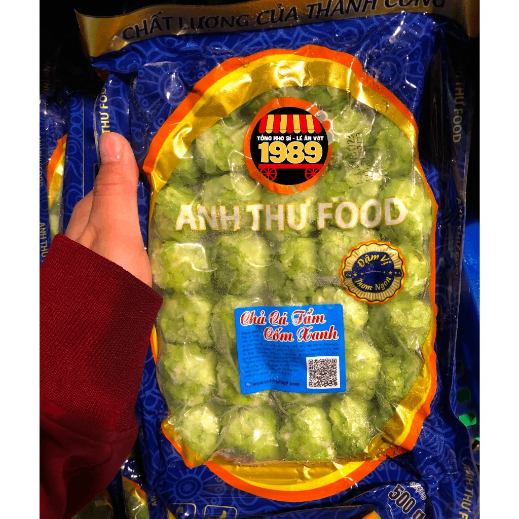 CHẢ CÁ CỐM XANH DẸP ANH THƯ 500GR