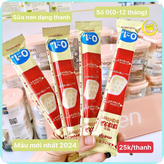 Combo 3/5 thanh Sữa Meiji dạng thanh số 0 nội địa nhật cho bé,sữa non để bé ăn lúc chờ sữa mẹ về(mẫu mới)