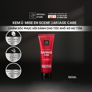  Kem ủ mise en scene Damage Care phục hồi tóc đặc biệt hư tổn nặng do hóa chất, giảm tình trạng khô xơ 180ml