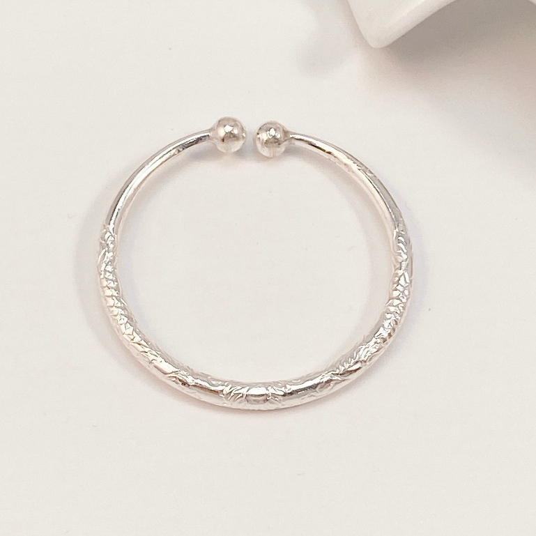 Lắc chân bạc trẻ em Pattern Silver Anklet 9024 - Lắc chân Bạc cao cấp