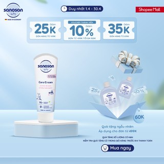 Kem dưỡng ẩm Sanosan Baby Care Cream cho da khô và nhạy cảm 100ml