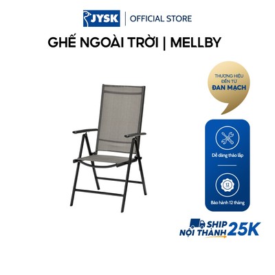 Ghế ngoài trời | JYSK Mellby | nhôm | đen | R55xS68xC106cm