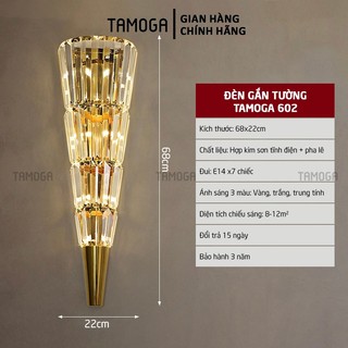 Đèn tường trang trí pha lê phòng ngủ TAMOGA FLARY 602