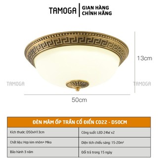 Đèn mâm trần phòng khách TAMOGA MARES C022 đường kính 500mm