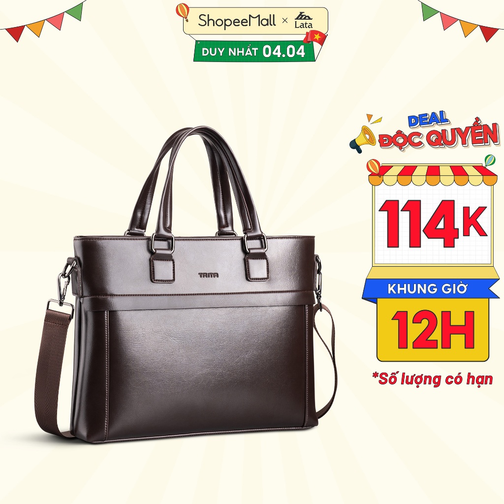 [DEAL ĐỘC QUYỀN 4.4 - DEAL 114K] Cặp da nam công sở phong cách TRITA TCA25