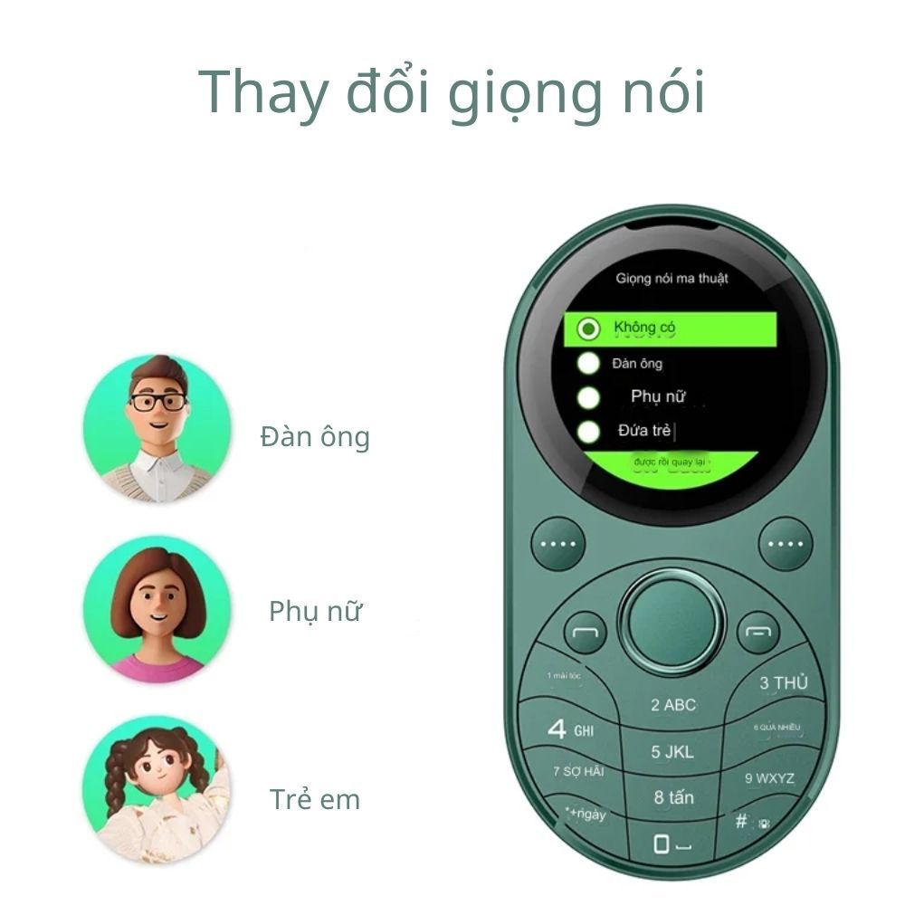 Điện Thoại i15 Pro Mini Mặt Tròn Độc Lạ Máy 2 Sim hỗ trợ 3G 4G Bàn Phím To Tặng Kèm Ốp Lưng Pin trâu nghe nhạc chụp ảnh | BigBuy360 - bigbuy360.vn