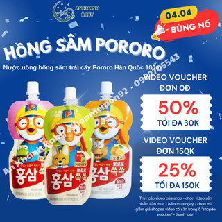 Nước hồ.ng sâm  trái cây Hàn Quốc  paldo / pororo đủ vị cho bé date T2-3/2025