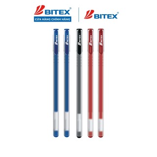  Combo 05 Bút gel Bitex mực xanh đen đỏ G04 