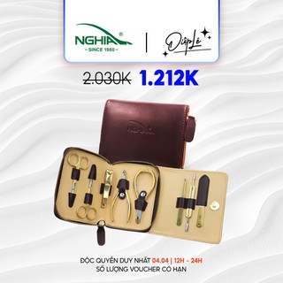 Bộ quà tặng chăm sóc móng 8 sản phẩm mạ vàng 24k cao cấp kềm nghĩa gs.01 pt