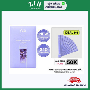 Bột Collagen Cao Cấp Kết Hợp Saffron Mẫu Mới 2022 (60 gói)