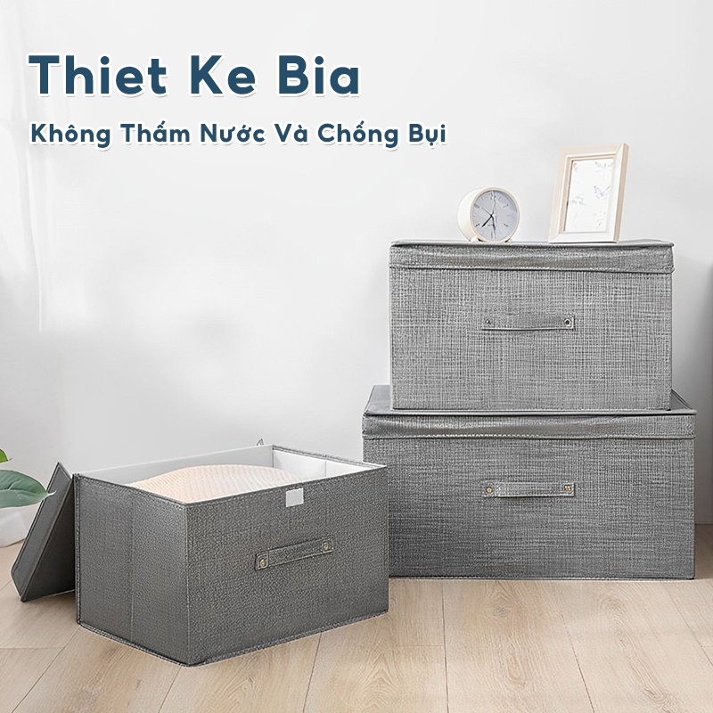 DECROOM Hộp Đựng Quần Áo Có Nắp Hộp Đựng Quần Áo Đa Năng Giỏ Công Suất Quá Khổ 60/120L | BigBuy360 - bigbuy360.vn
