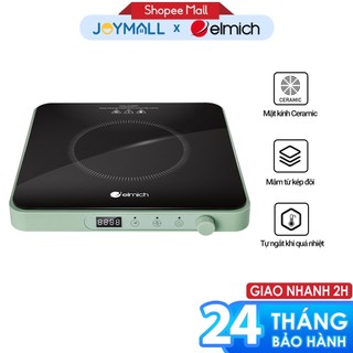 Bếp điện từ Elmich ICE-3879, Hàng chính hãng, mặt kính ceramic, mâm từ kép đôi, tự ngắt khi quá nhiệt - JoyMall