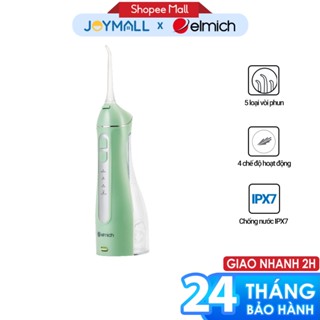 Máy tăm nước Elmich OIE-8452, Hàng chính hãng, 5 loại vòi phun, công nghệ sóng siêu âm - JoyMall