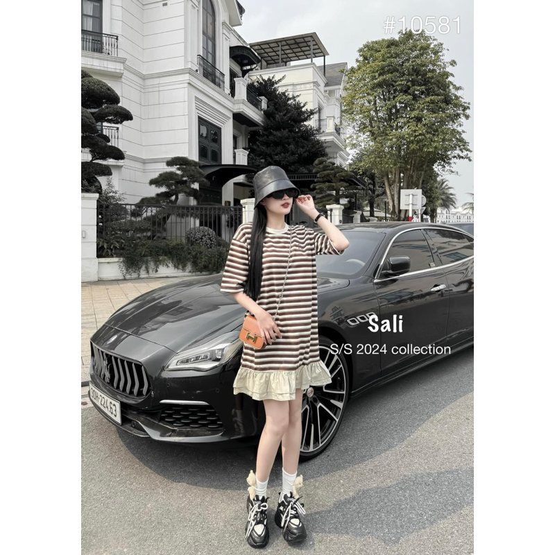 Váy Kẻ Bèo Đuôi Cá Mã BĐ20