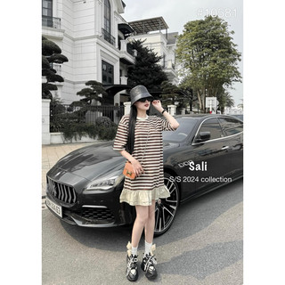 Váy Kẻ Bèo Đuôi Cá Mã BĐ20