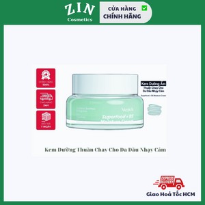 Kem Dưỡng Ẩm Thuần Chay Cho Da Nhạy Cảm Vegick Superfood + B5 Moisture Cream 50ml