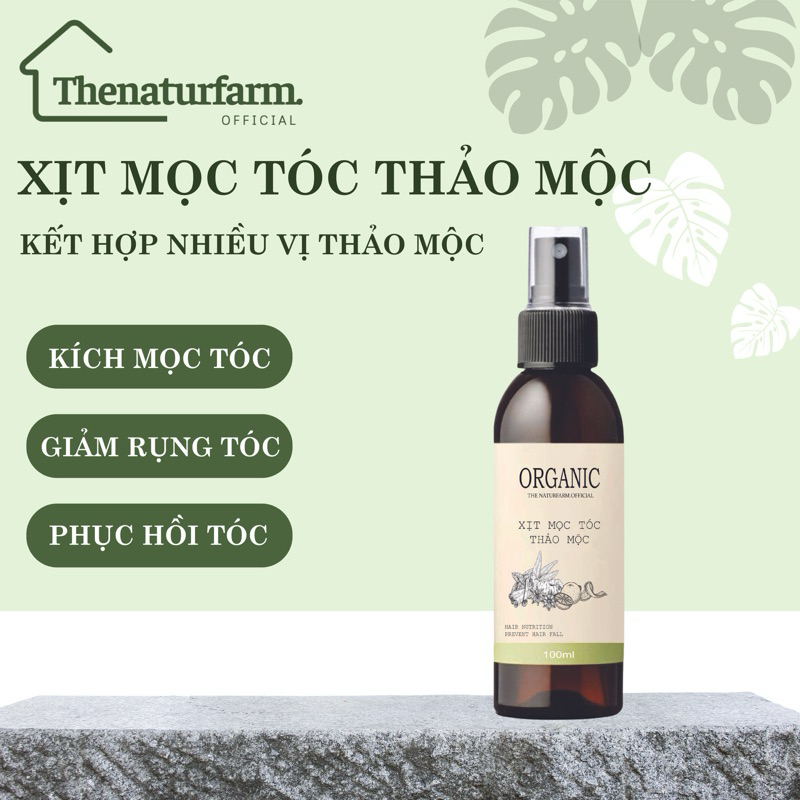 Xịt mọc tóc thảo dược cô đặc Naturfarm 100ML [ Tinh dầu bưởi mix cùng nhiều vị thảo dược siêu dưỡng tóc ]