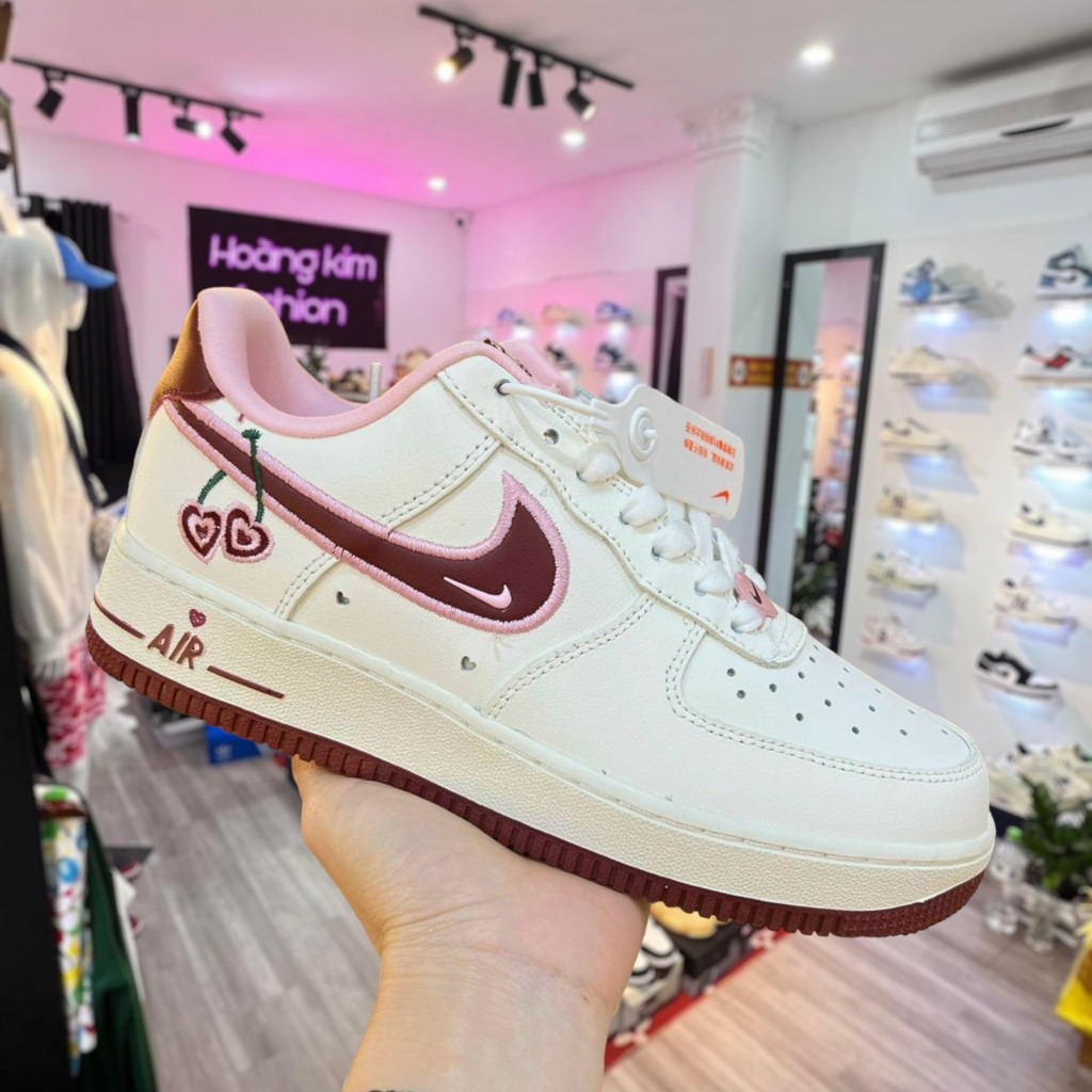 Giày_Nike Air Force 1 Valentine's Mới Nhất 2023 , Giày AF1 Hottrend Full Box Bill.