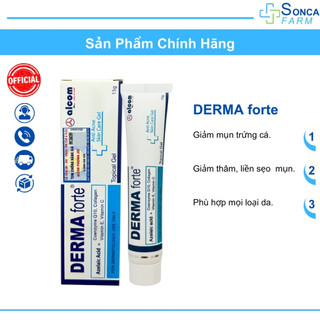Derma Forte Giảm Thâm Mụn, Dưỡng Da Sáng Mịn Tube 15G