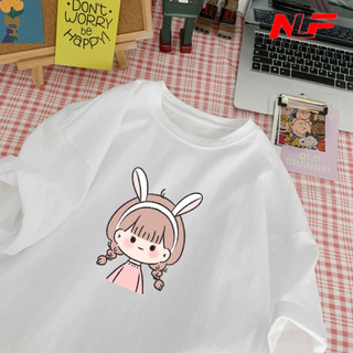 Áo Thun Unisex Tay Lỡ Chất Cotton Form Rộng CUTE BABY UNI-029 - Áo Thun Nữ - Áo Thun Nam - NLF Unisex Fashion