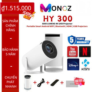 ⭐HY300⭐Máy chiếu mini Full HD android 11.0 Máy chiếu Bluetooth 5.0 bảo hành 5 năm