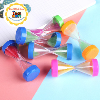 Đồng hồ cát trẻ em hẹn giờ nhựa mini đồng hồ cát để bàn nhỏ đồ trang trí trẻ em đồ chơi nhỏ quà tặng nhỏ