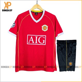 Áo Đá Bóng MU 2006, Đồ Đá Banh Vải Thun Lạnh Cao Cấp BONGDAXP
