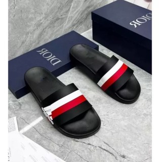 Dép lê quai ngang nam nữ adidas dép lê 3 màu đen trắng nam tính, ngầu, bền, hottrend 2024