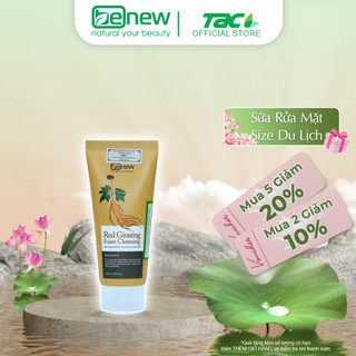 Sữa rửa mặt Cao cấp Sâm Đỏ Hàn Quốc Benew Red Ginseng Size Du Lịch TAC 100ml