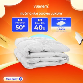Ruột chăn lông vũ tự nhiên Doona Luxury 70% lông nhung, siêu nhẹ, ấm áp, thoáng khí