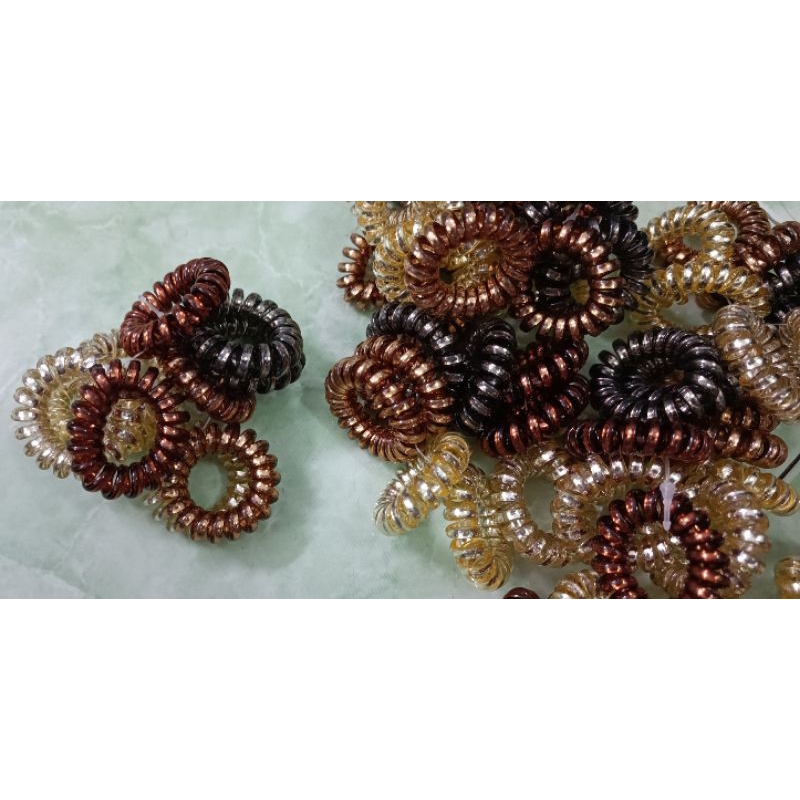 Combo 10 cột tóc lò xo (dây điện thoại) size nhỏ