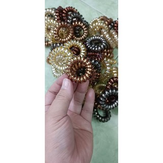 Combo 10 cột tóc lò xo (dây điện thoại) size nhỏ