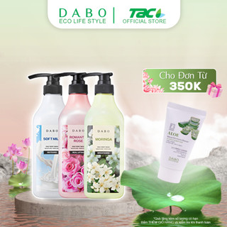 Sữa tắm DABO Tinh chất Sữa/ Hoa Hồng/ Chùm Ngây 750ml