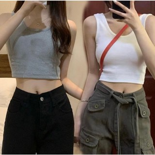 Áo thun sác nách crop top nữ _ áo ba lỗ croptop nữ