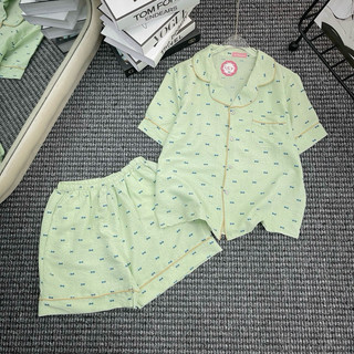 Bộ Pyjama Mặc Nhà Chất Đũi Lụa Hàng Cộc Đùi Siêu Mát
