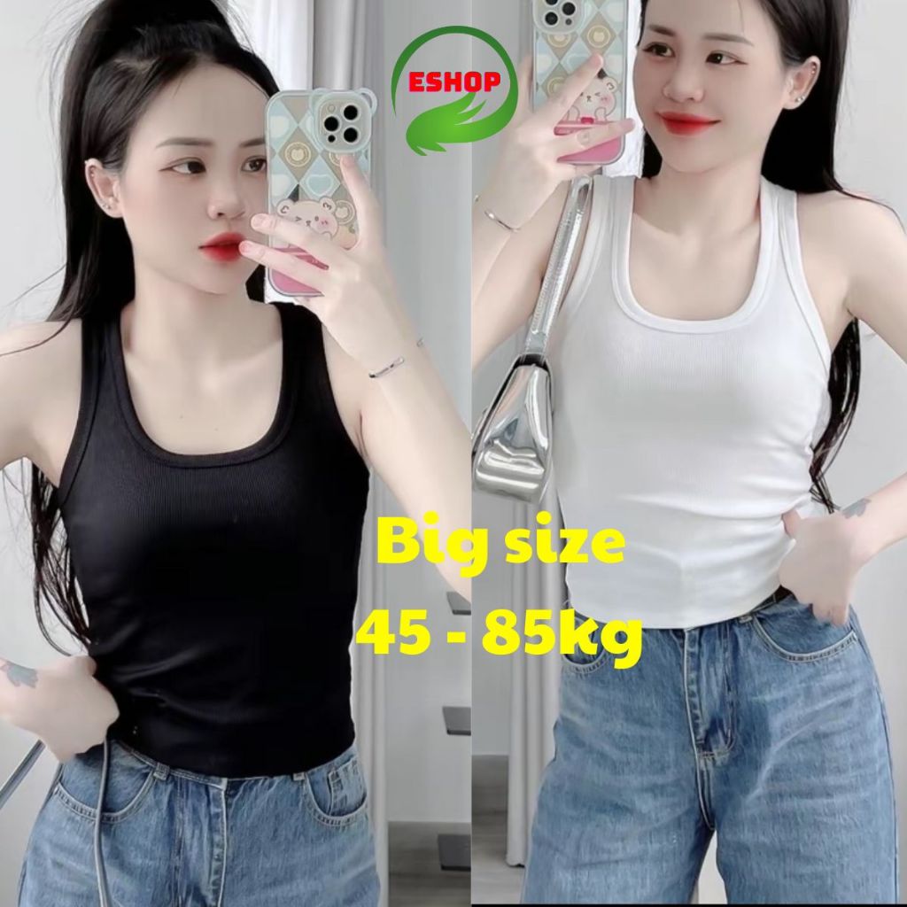 Áo Thun Ba Lỗ Nữ BIgsize Áo BaLo Cổ Vuông Sát Nách ESHOPÁo Kiểu Đẹp Dễ Thương Mặc Hè Thoài Mái MS153