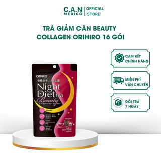 Trà giảm cân Night Diet Tea Beauty Collagen Orihiro 16 gói