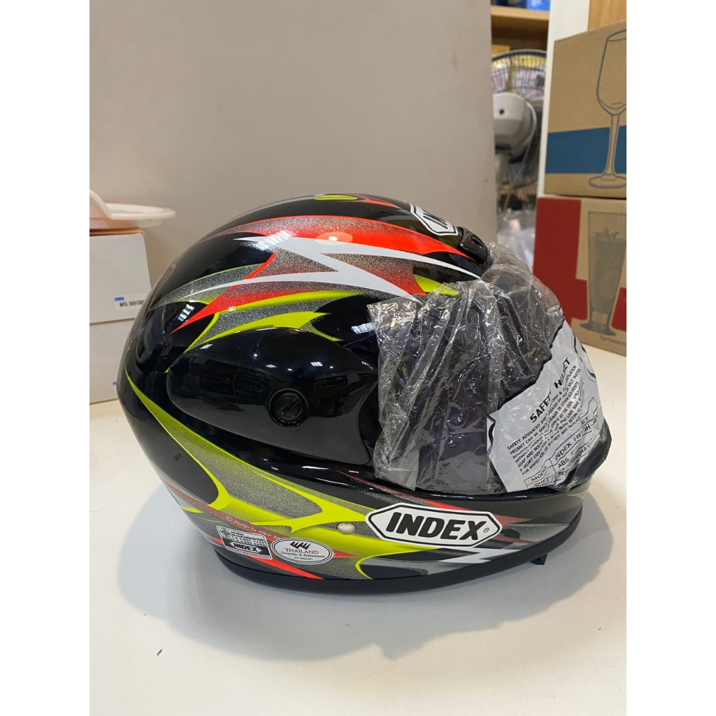 MŨ BẢO HIỂM NAM INDEX FULLFACE THÁI LAN SIZE L (VÒNG ĐẦU 59-60CM)