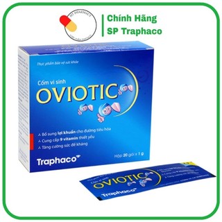 Cốm vi sinh,men tiêu hóa Oviotic Traphaco hỗ trợ tăng cường tiêu hóa sức khỏe đường ruột